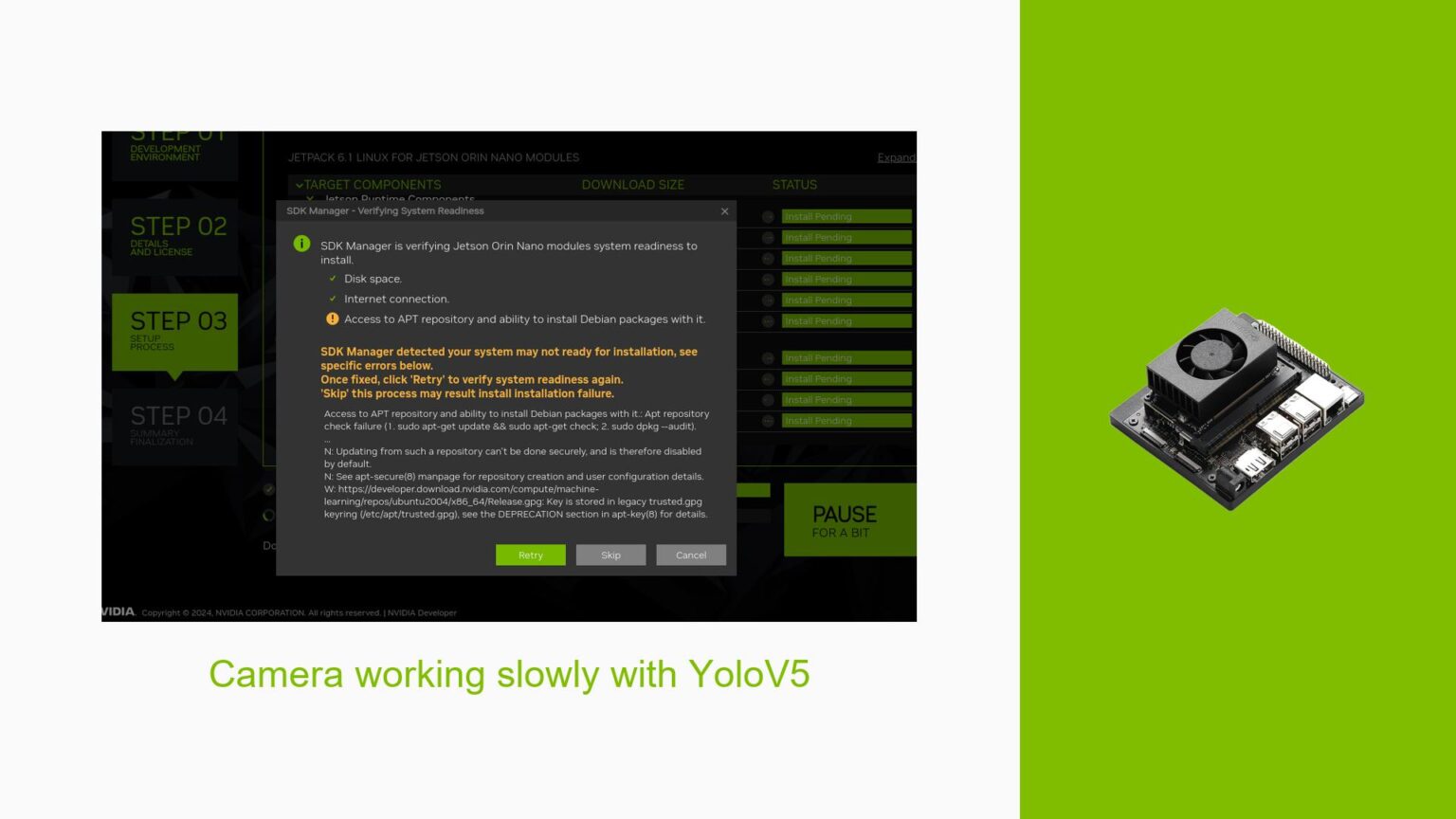 Camera working slowly with YoloV5 - Help Docs for Errors/Issues on ...