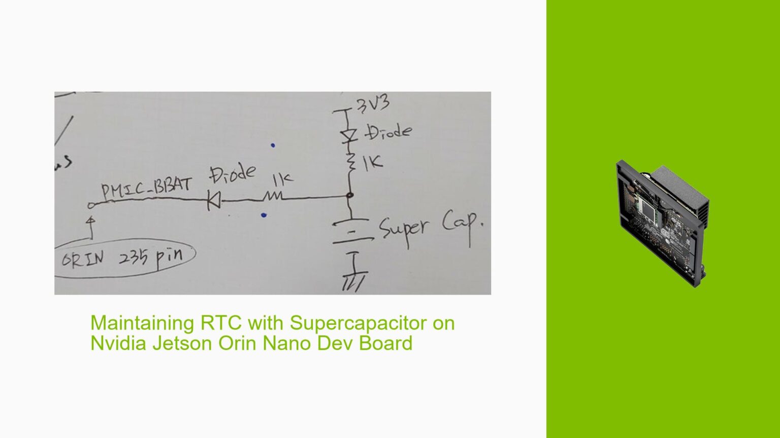 Super Cap Rtc Module Pi Maintaining RTC with Supercapacitor on Nvidia Jetson Orin Nano Dev ...