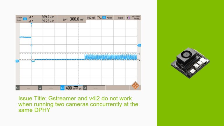 Issue Title: Gstreamer and v4l2 do not work when running two cameras ...