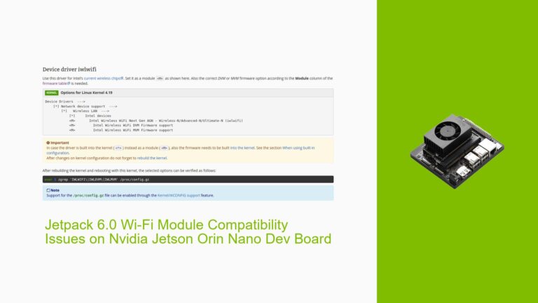 Jetpack 6.0 Wi-Fi Module Compatibility Issues on Nvidia Jetson Orin ...
