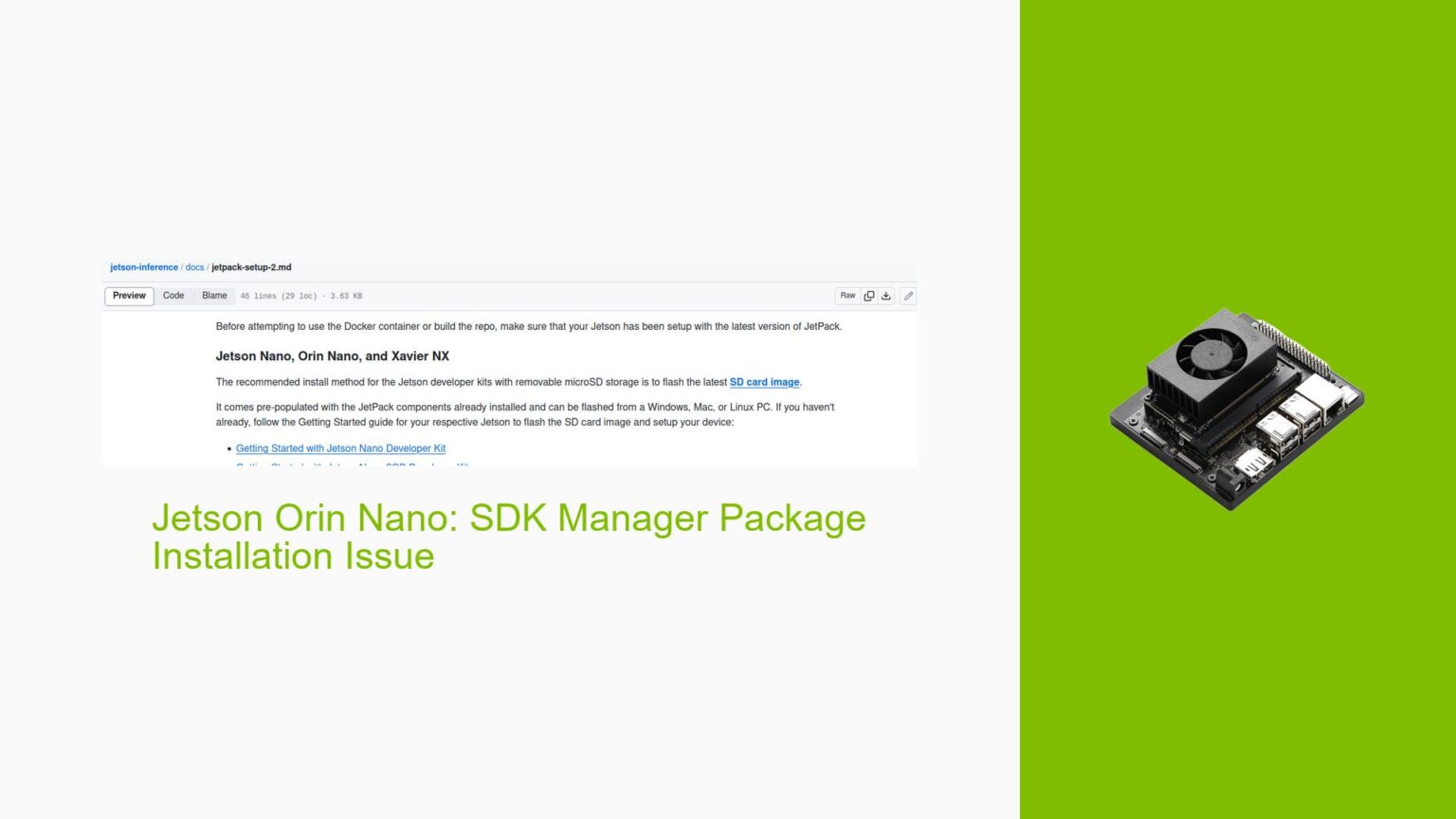 Jetson Orin Nano: SDK Manager Package Installation Issue - Help Docs ...
