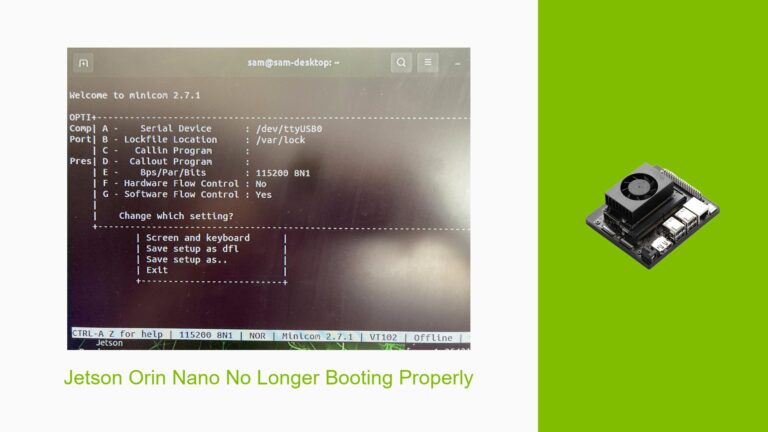 Jetson Orin Nano No Longer Booting Properly - Help Docs for Errors ...