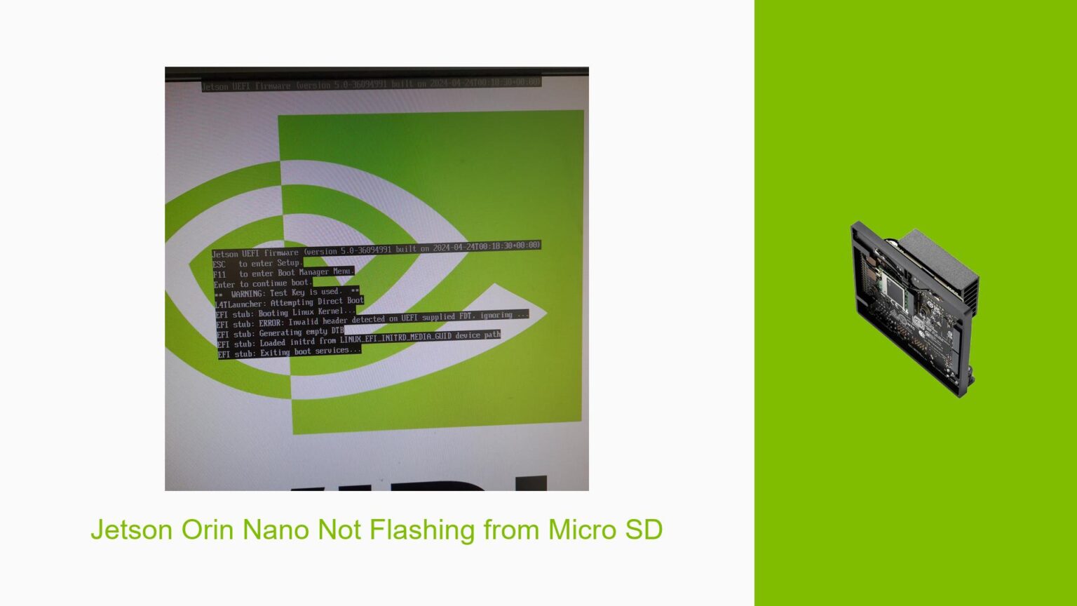 Jetson Orin Nano Not Flashing from Micro SD - Help Docs for Errors ...