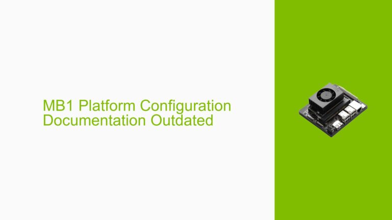 MB1 Platform Configuration Documentation Outdated - Help Docs for ...