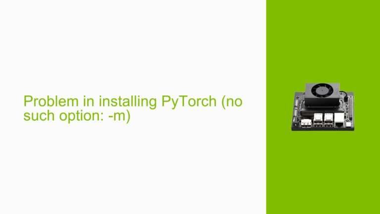 Problem in installing PyTorch (no such option: -m) - Help Docs for ...