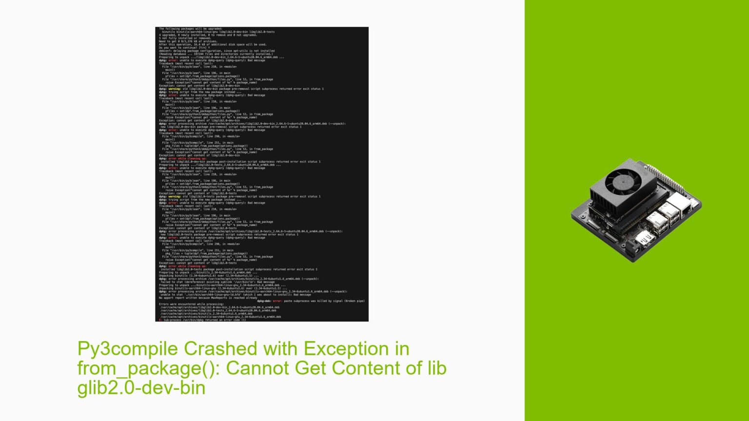 Py3compile Crashed with Exception in from_package(): Cannot Get Content ...