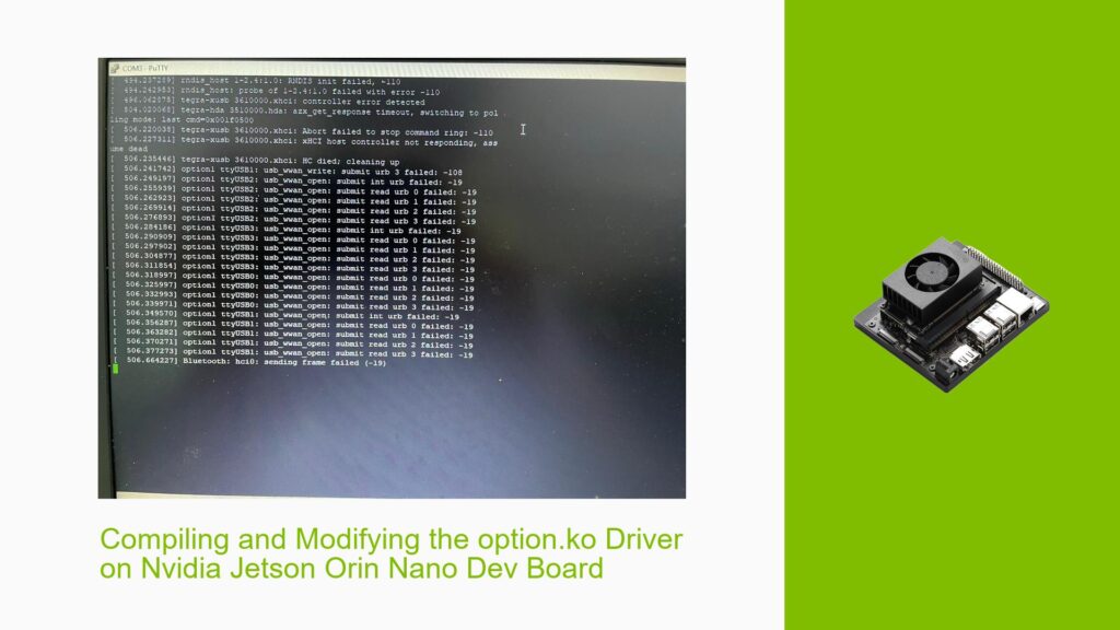 Compiling and Modifying the option.ko Driver on Nvidia Jetson Orin Nano ...