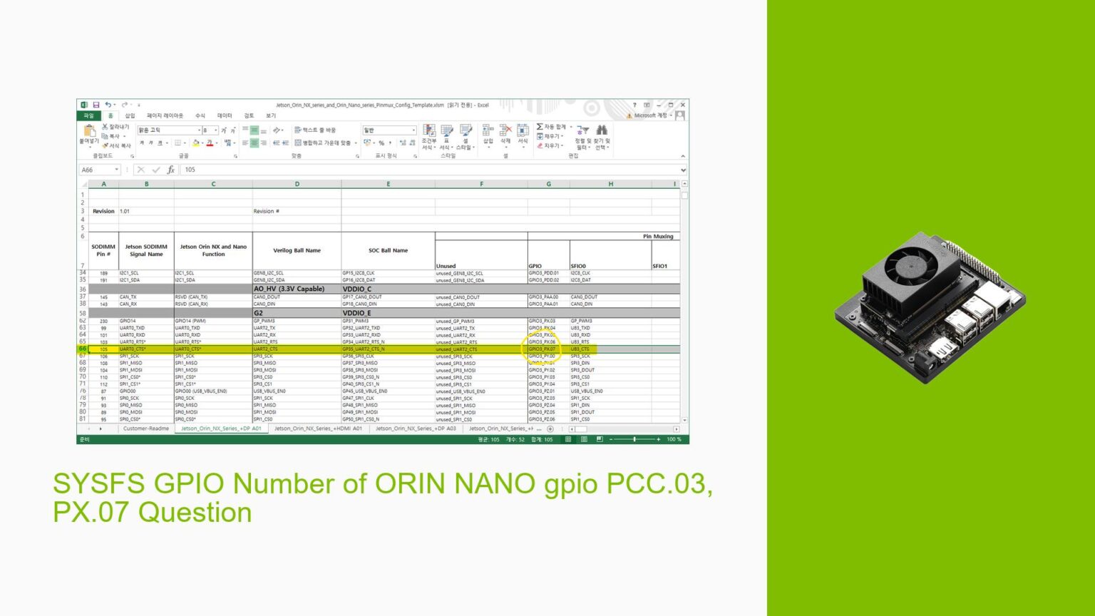 SYSFS GPIO Number of ORIN NANO gpio PCC.03, PX.07 Question - Help Docs ...
