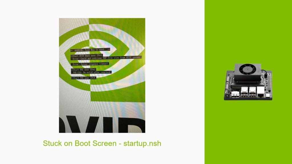 Boote Screen Stuck on Boot Screen - startup.nsh - Help Docs for Errors/Issues on ...