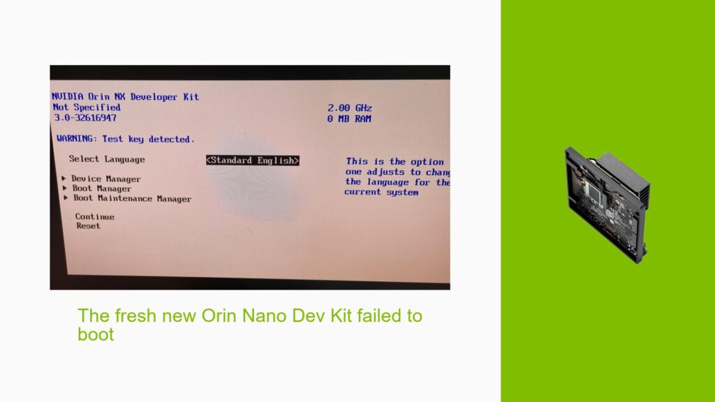 The fresh new Orin Nano Dev Kit failed to boot - Help Docs for Errors ...