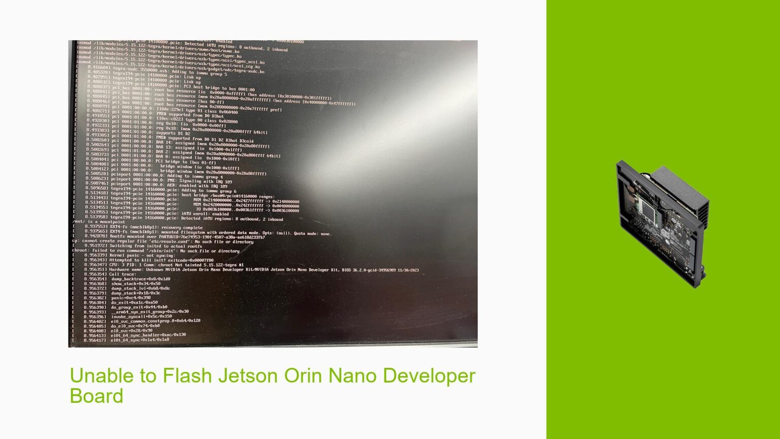 Unable to Flash Jetson Orin Nano Developer Board - Help Docs for Errors ...